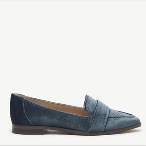Sole Society Velvet Flat Loafers